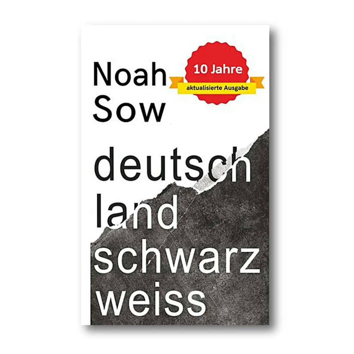 Buchcover von Noah Snow. Es ist in eine schwarze und eine weiße Hälfte unterteile und trägt die Aufschrift: "Noah Snow deutschland schwarz weiß".